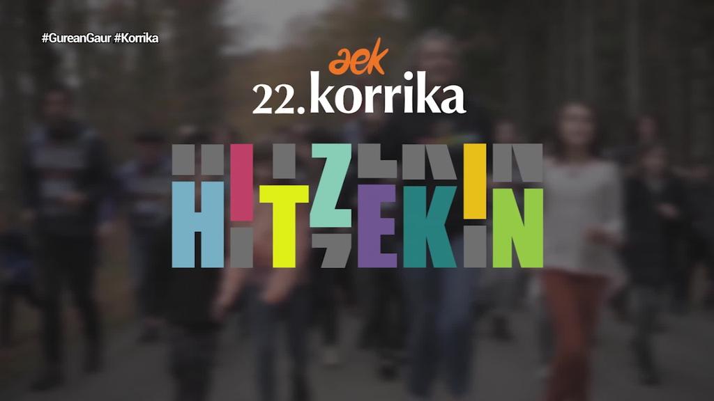 22. Korrikaren ibilbidea ezagutarazi du AEK-k