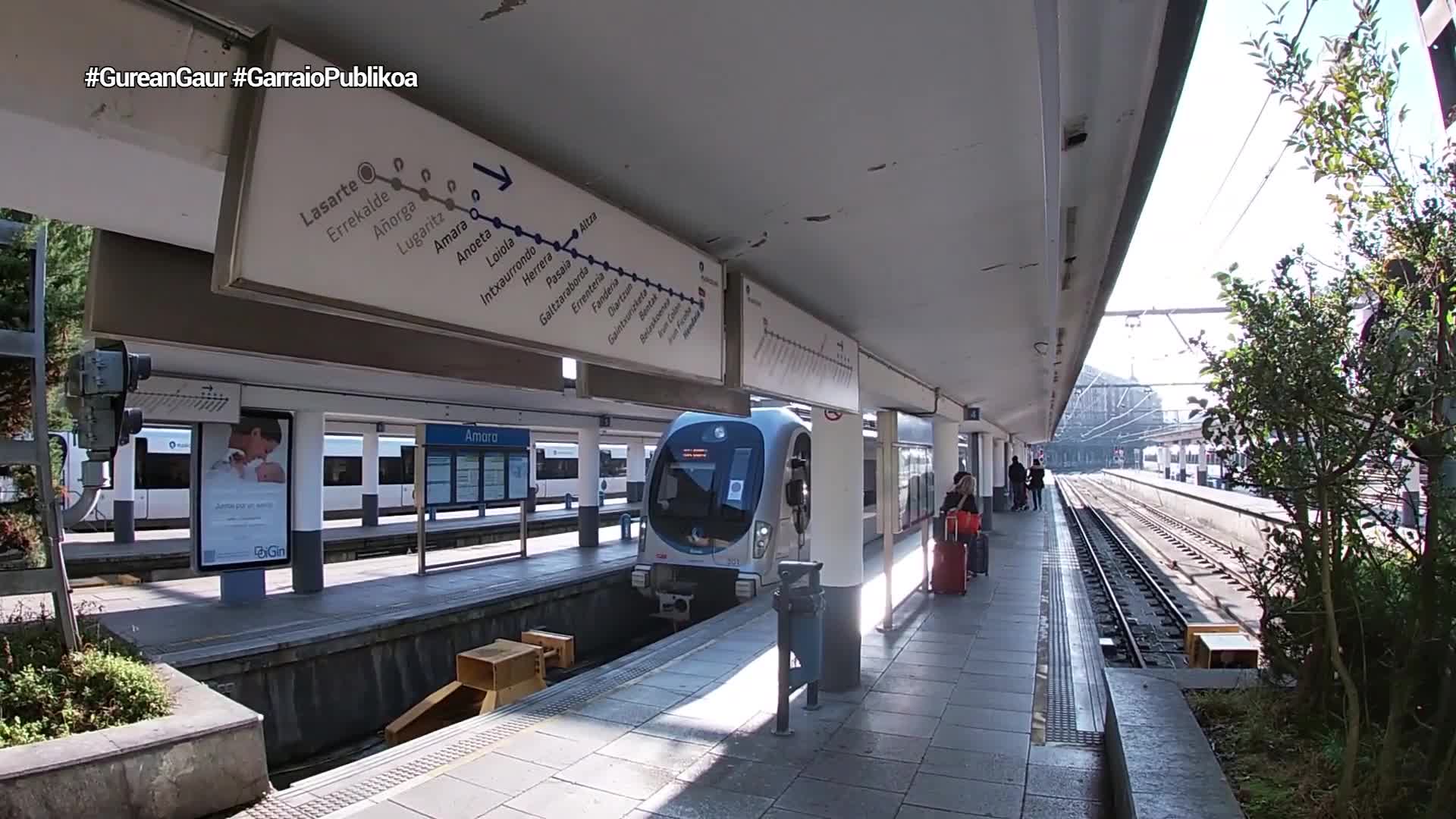 Donostia eta Baiona lotuko dituen tren linea bat eraiki nahi dute 2028rako