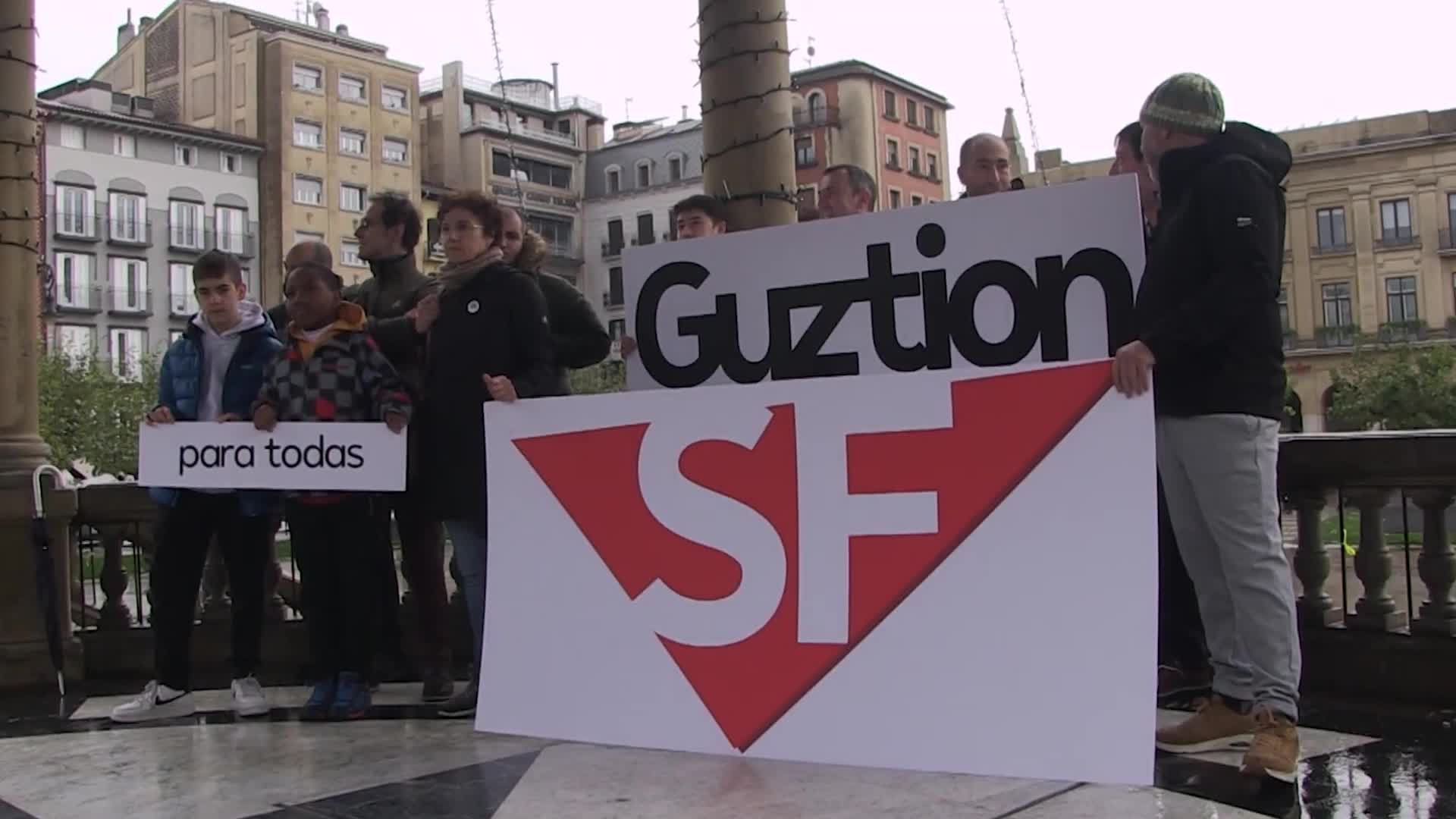 'Guztion SF' ekimena aurkeztu dute 2022ko Sanferminetan izandako jazarpena eta errepresioa salatzeko